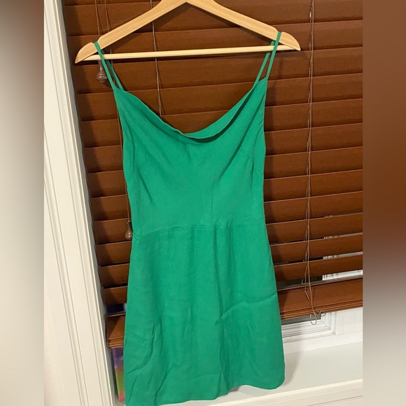 Aritzia Sunday best Green spaghetti strap summer dress - Picture 3 of 4
